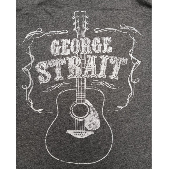 Wrangler Other - Wrangler George Strait Mens XL Charcoal Gray Guitar Graphic Long Sleeve T-Shirt